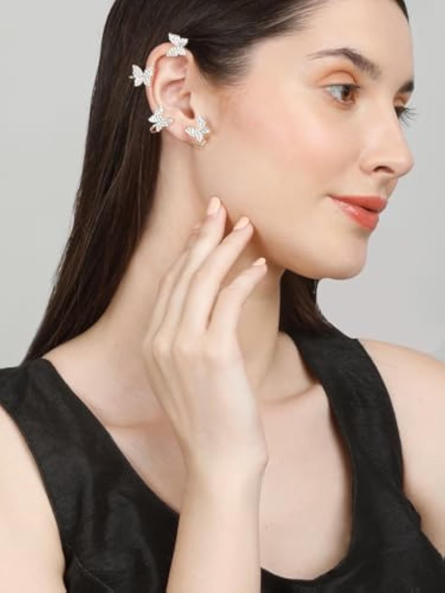 Stylish Pearl Earrings for Women (Gold)